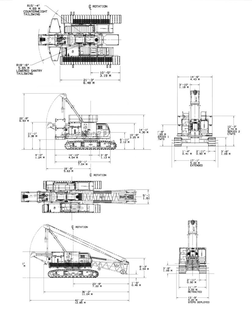 Manitowoc MLC100-1 dimensions